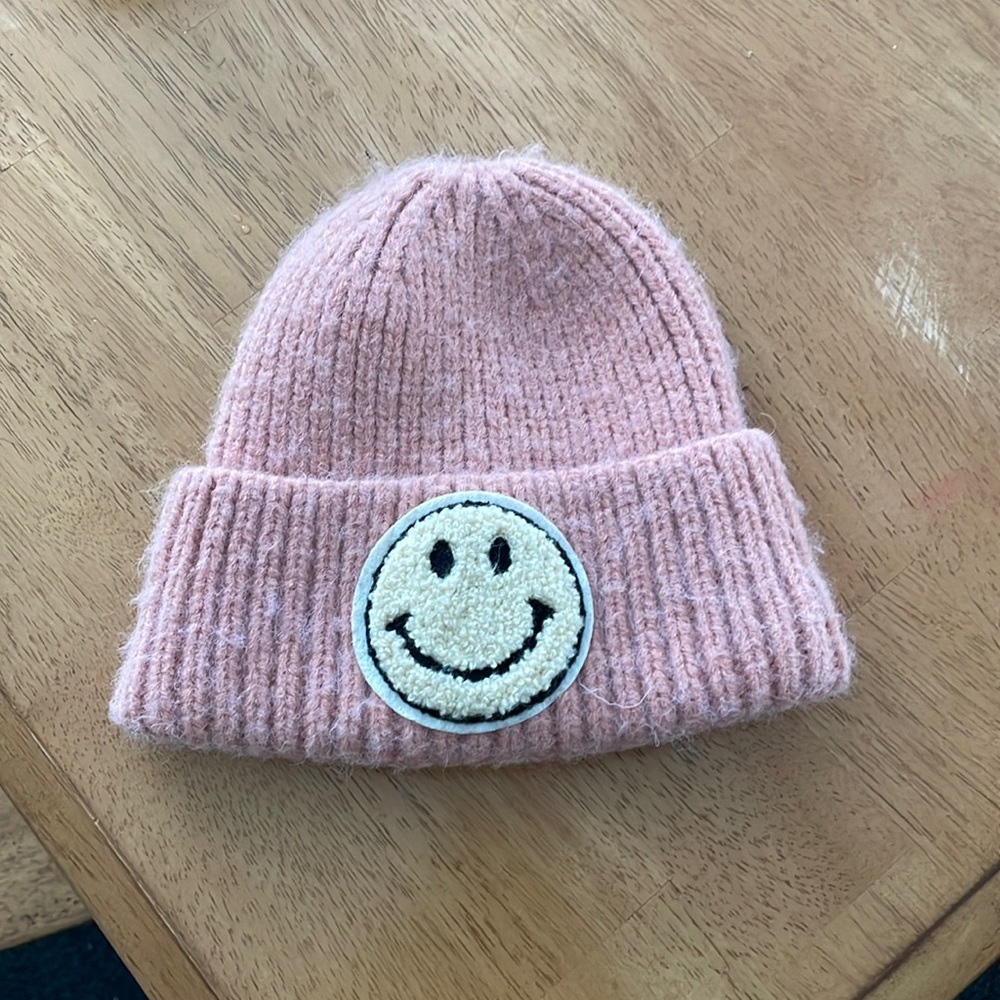 Smiley face winter hat